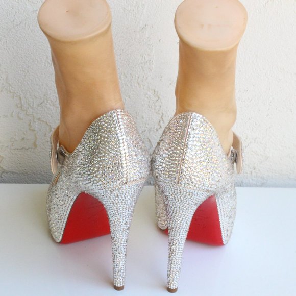 Christian Louboutin Bana Custom Swarovski Crystal Pumps - Picture 7 of 12